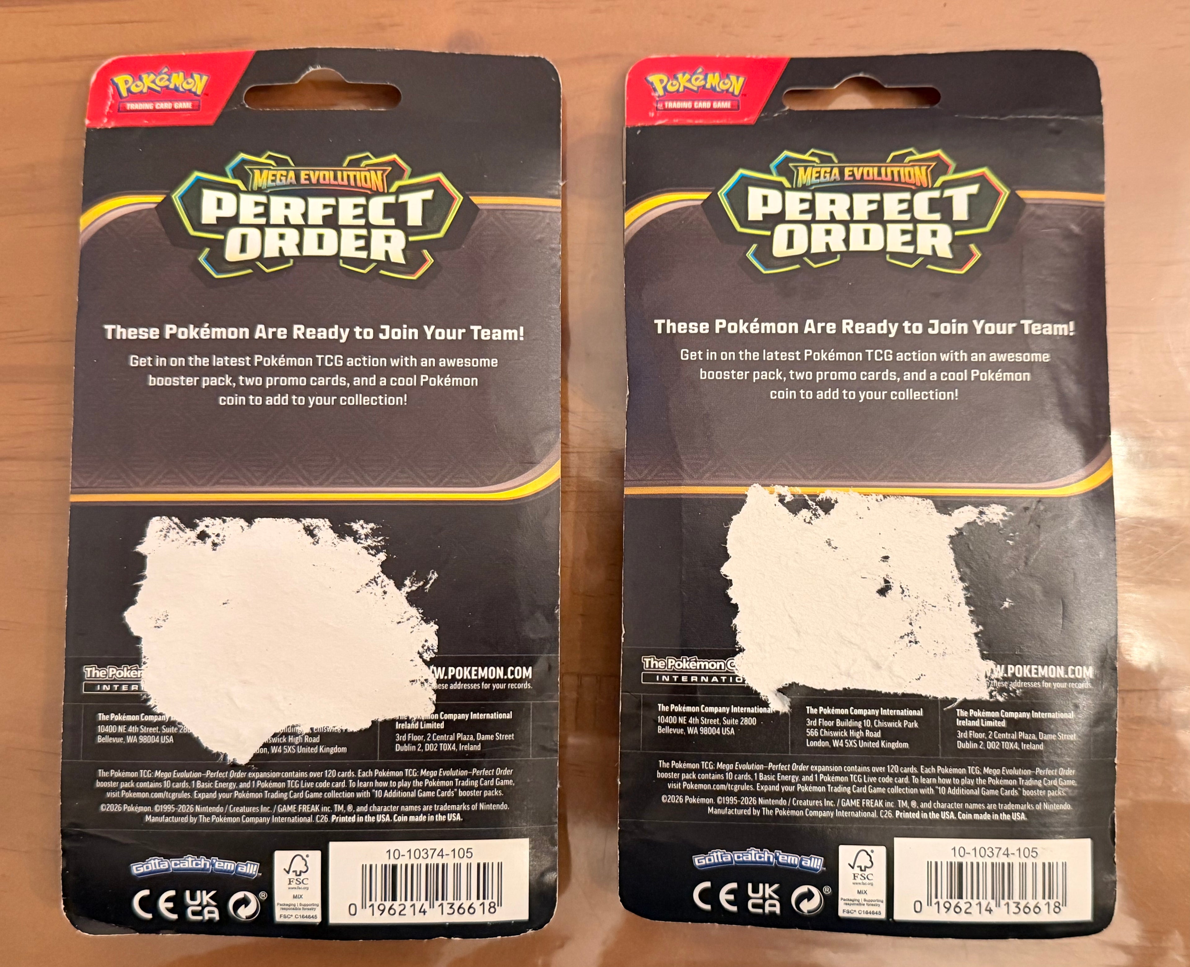 Pokemon Mega Evolution Perfect Order Onix & Steelix Checklane Blister Pack (damaged cardback)