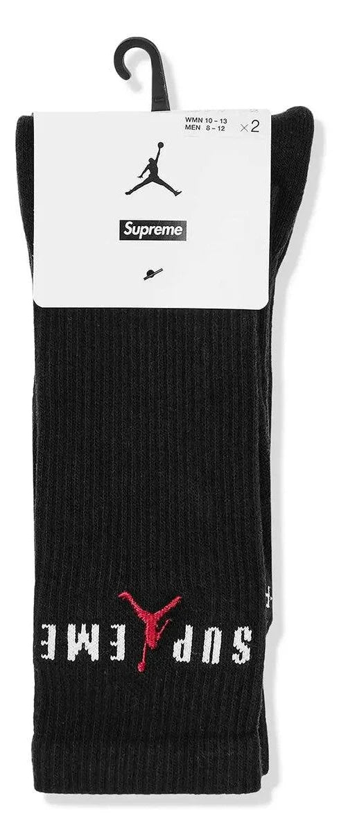 Supreme Jordan Crew Socks Single Pair - Black