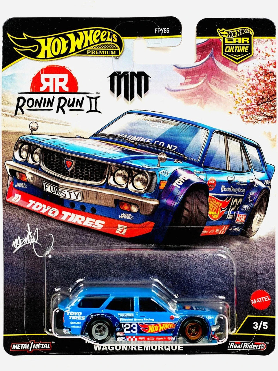 Hot Wheels 2025 Car Culture Ronin Run II - Mazda MX-3 Wagon Remorque