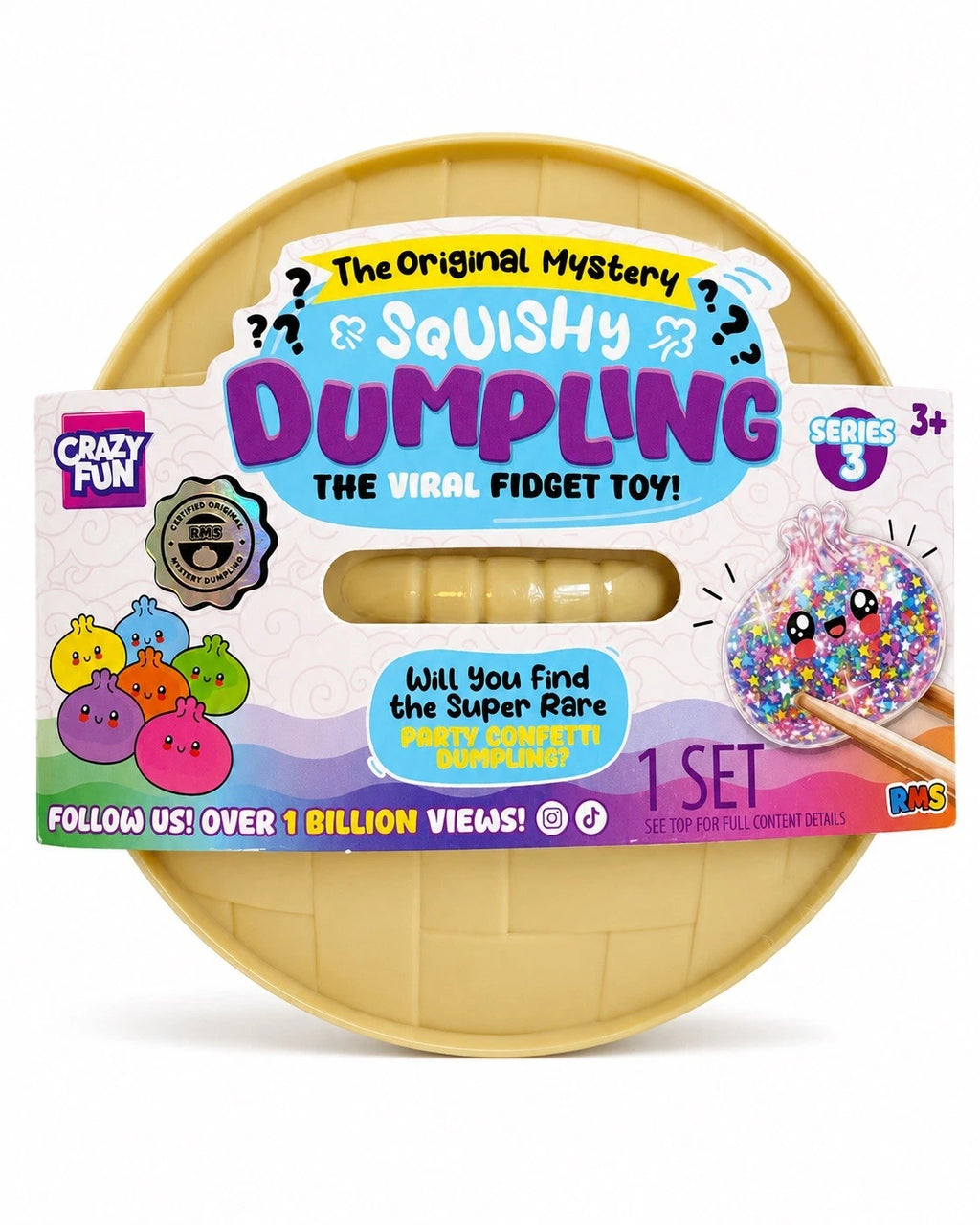 RMS The Original Mystery Squishy Dumpling The Viral Fidget Toy