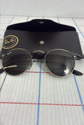 Ray-Ban RB3447 round metal sunglasses gunmetal silver black 9229-B1