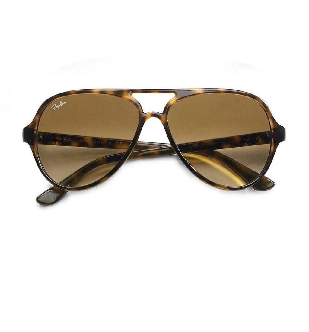 Ray-Ban aviator light Havana brown gradient cats 5000 4125 Sunglasses
