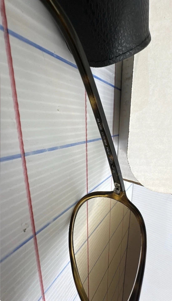 Ray-Ban aviator light Havana brown gradient cats 5000 4125 Sunglasses