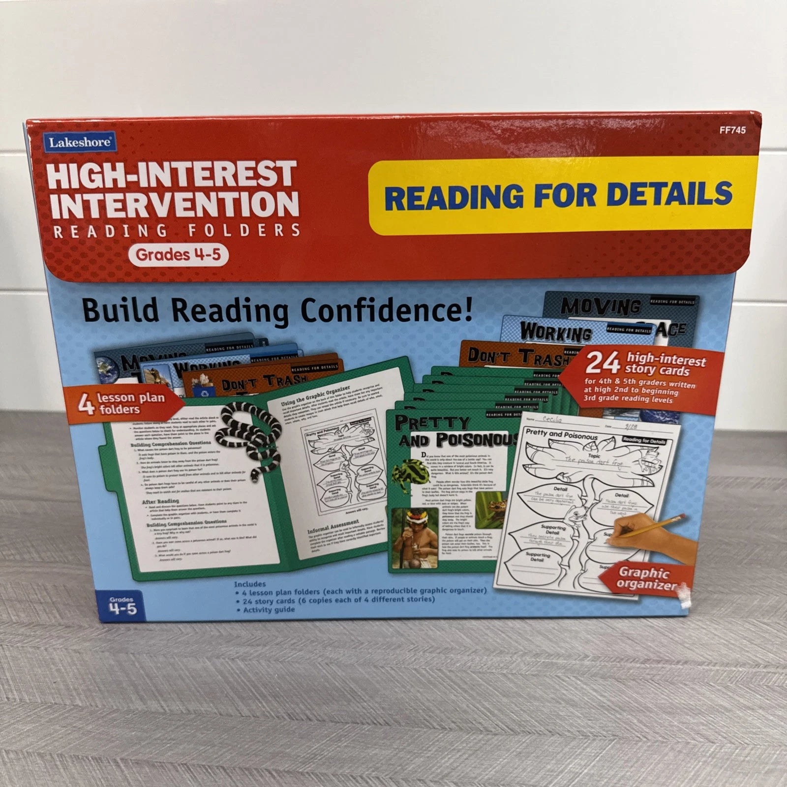 Lakeshore FF745 High-Interest Intervention Reading Folders - Reading For Details