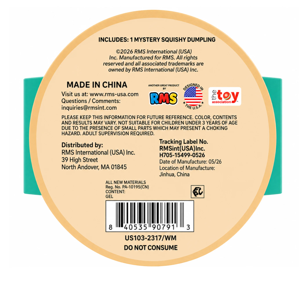 RMS The Viral Mystery Squishy Dumpling Tie Dye Edition