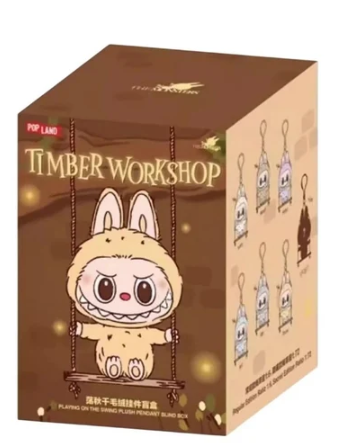 Pop Mart Labubu: Timber Workshop – Playing on the Swing Plush Pendant - Asia Exclusive Pop Land