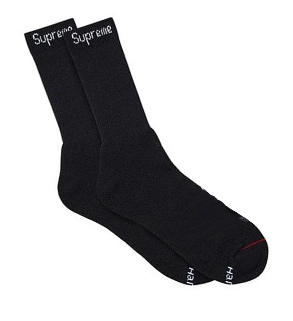 Supreme Hanes Crew Socks Single Pair - Black