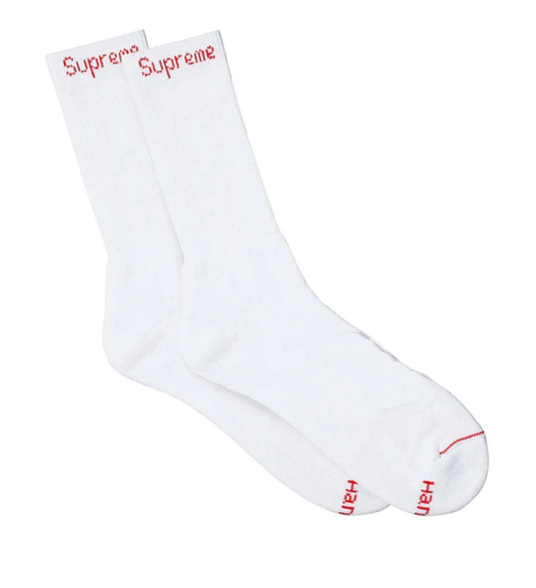 Supreme Hanes Crew Socks Single Pair - White