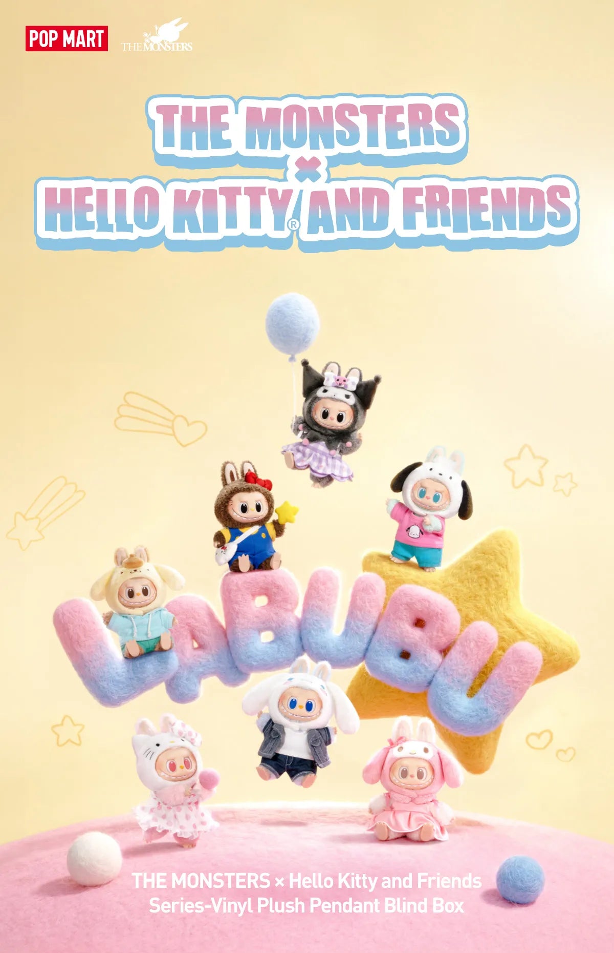 The Monsters X Hello Kitty and Friends