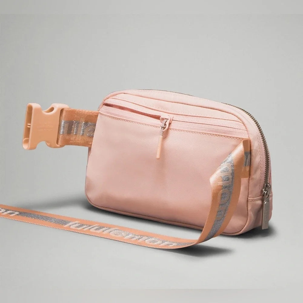 Lululemon Everywhere Belt Bag Pimi/ Silver/ White
