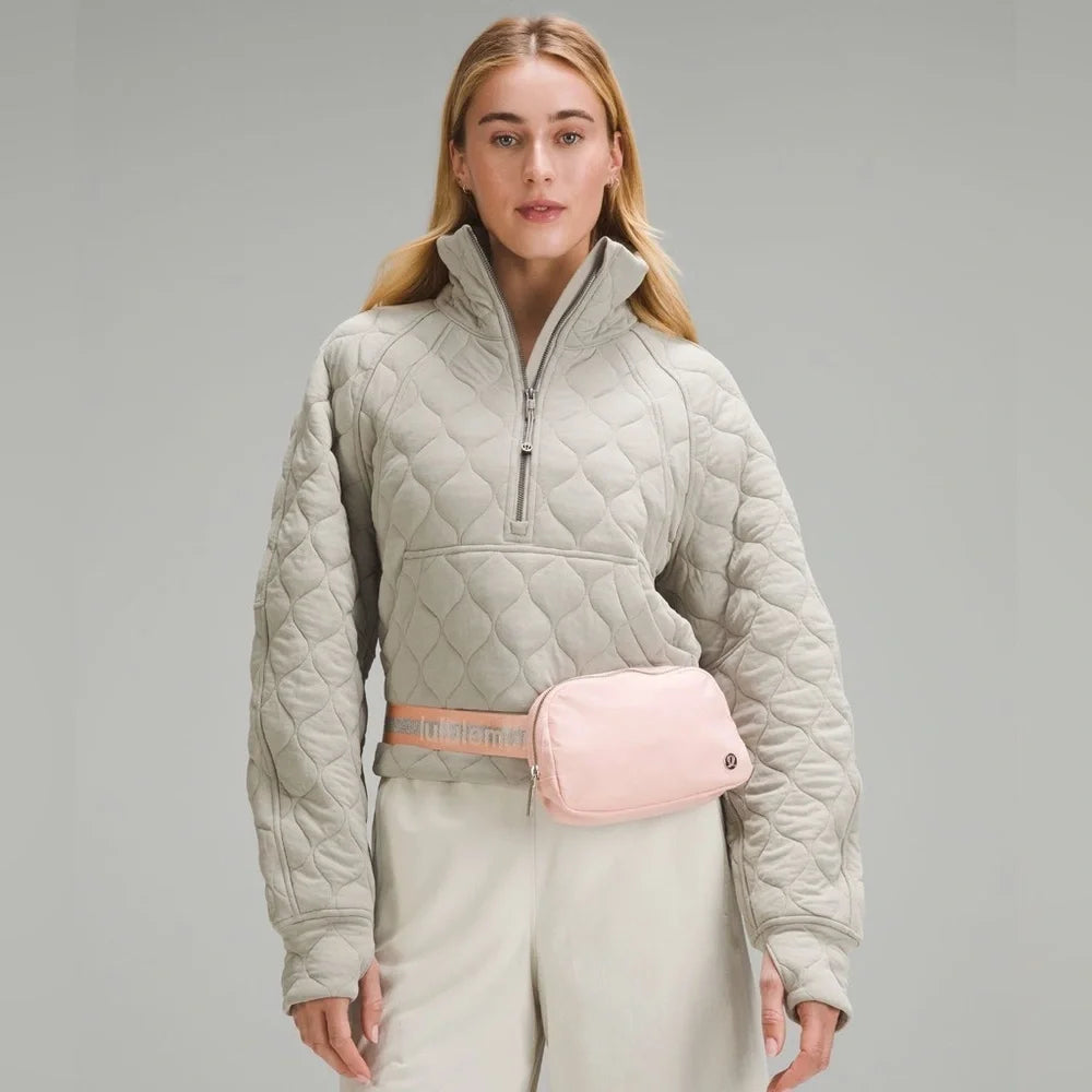 Lululemon Everywhere Belt Bag Pimi/ Silver/ White