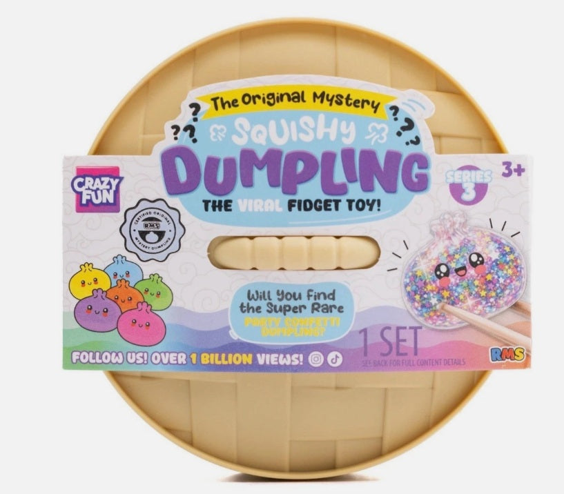 RMS Dumpling NEW RELEASE AUTHENTIC Squishy Sealed PARTY CONFETTI