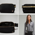Lululemon Everywhere Belt Bag 1L Black/ Gold /White