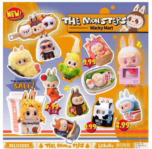 THE MONSTERS Labubu Wacky Mart Series Blind/Confirmed NOT SOLD ON POP MART SITE